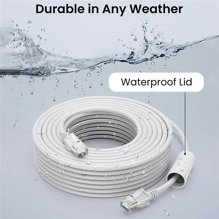 ZOSI Cat5e Ethernet Cable 100 Feet High Speed RJ45 Network Cable for Poe Security Cameras / Switches - 7