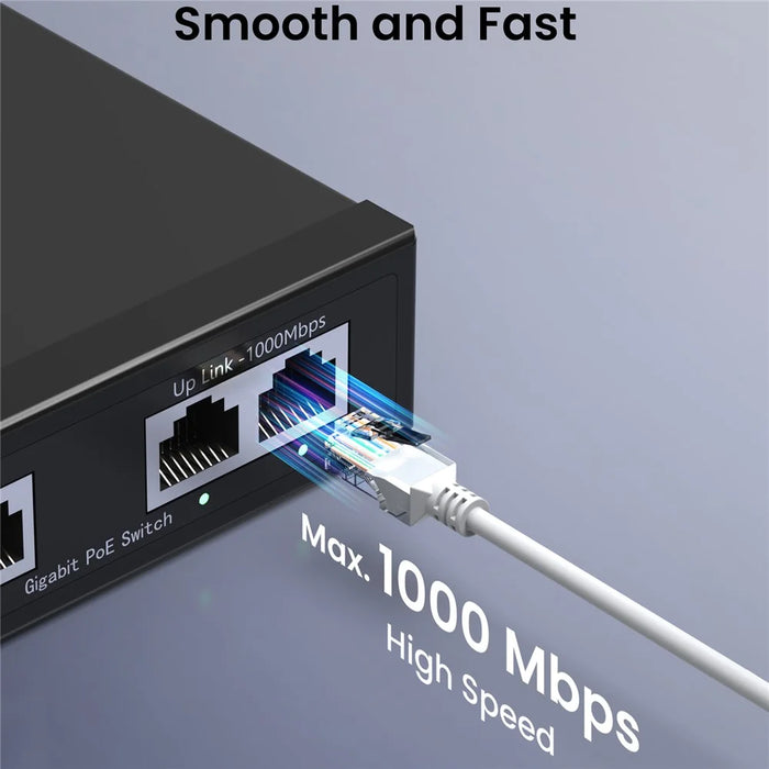 ZOSI Cat5e 150FT Ethernet Cable High Speed Network RJ45 Wire for POE Security Cameras  /  Poe Switches  /  Routers  /  Laptops - 6