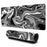 300x800x2mm Pattern Printed Mouse Pad Non Slip Rubber Bottom Large Gaming Mousepad - Grey Wave - 1