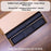 3Pcs  /  Set 90 x 40cm Crazy Horse Texture Leather Mouse Pad Ergonomic Support Memory Foam Keyboard Wrist Rest Set - Black - 7