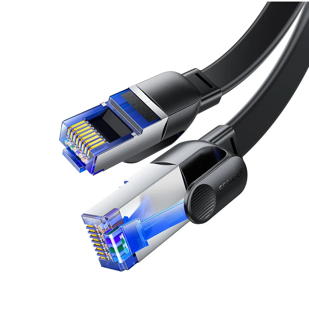 ESSAGER PVC 2m CAT8 Ethernet Cable Home Office 40Gbps 2000MHz High Speed Data Transfer Cable - 4