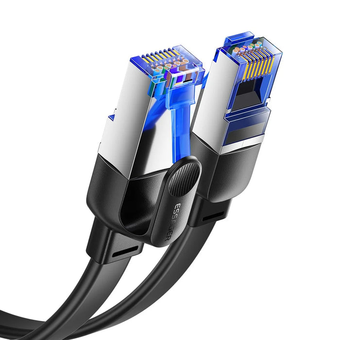 ESSAGER EXCWXY-JH01-P PVC 10m CAT8 Ethernet Flat Cable Home Office 40Gbps 2000MHz Network Cable - 3