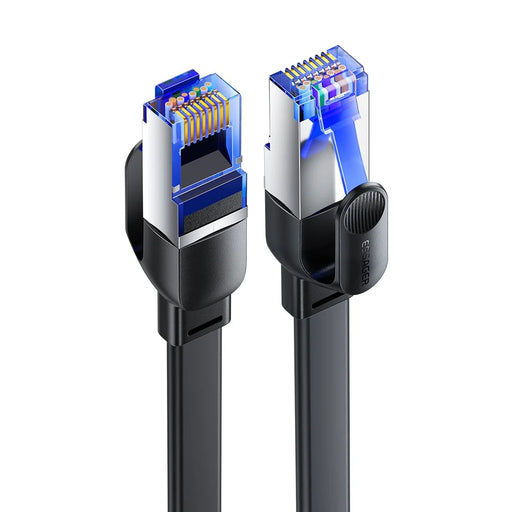 ESSAGER EXCWXY-JH01-P PVC 15m CAT8 Ethernet Flat Cable Home Office 40Gbps 2000MHz Network Cable - 1