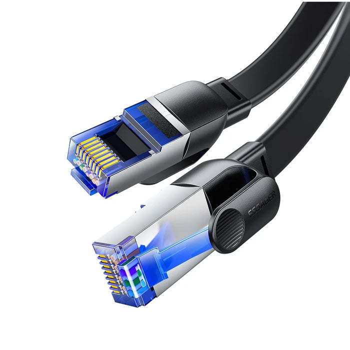 ESSAGER EXCWXY-JH01-P PVC 15m CAT8 Ethernet Flat Cable Home Office 40Gbps 2000MHz Network Cable - 4