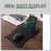 15W Fast Wireless Charging Non Slip PU Leather Mouse Pad with Pen Holder for Home Office - Classic Black - 4