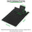 15W Fast Wireless Charging Non Slip PU Leather Mouse Pad with Pen Holder for Home Office - Classic Black - 5