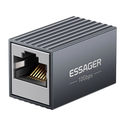 ESSAGER RJ45 Ethernet Cable Connector 10Gbps Network Coupler 100M Extension Adapter Network Extender - 1