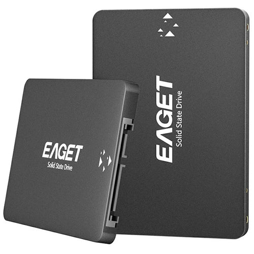 EAGET S205 1TB 2.5 Inch SATA III SSD Disk Case Internal Solid State Hard Drive Enclosure for Laptop Desktop Computer - Black - 1