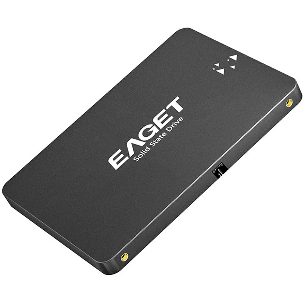 EAGET S205 2TB 2.5 Inch SATA III SSD Disk Case Internal Solid State Hard Drive Enclosure for Laptop Desktop Computer - Black - 2