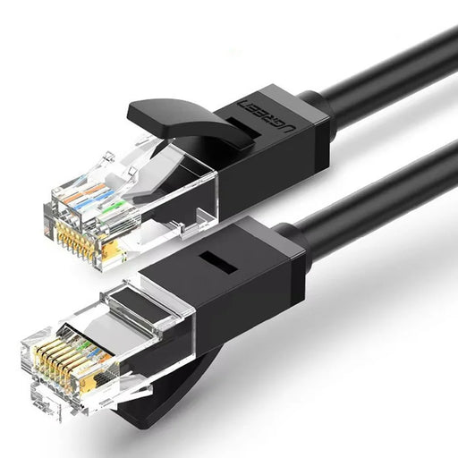 UGREEN NW102 20160 2m Cat6 Ethernet Cable 1000Mbps High Speed RJ45 Network Cable - Black - 1