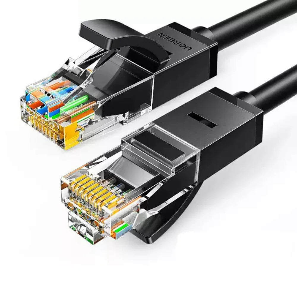 UGREEN 20166 20m RJ45 Cat6 Ethernet Cable 1000Mbps Gigabit Network Cable for PC Router - Black - 1