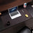 Crazy Horse Texture Mouse Mat Full Grain Cowhide Leather Smooth Gaming Mousepad for Home Office Desk, 60x30cm - Dark Brown - 1