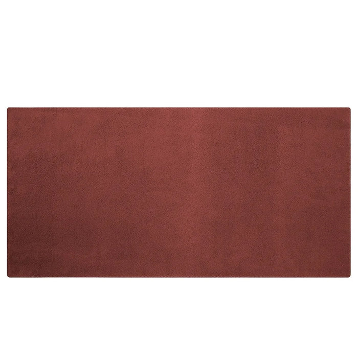Crazy Horse Texture Mouse Mat Full Grain Cowhide Leather Smooth Gaming Mousepad for Home Office Desk, 60x30cm - Dark Brown - 7