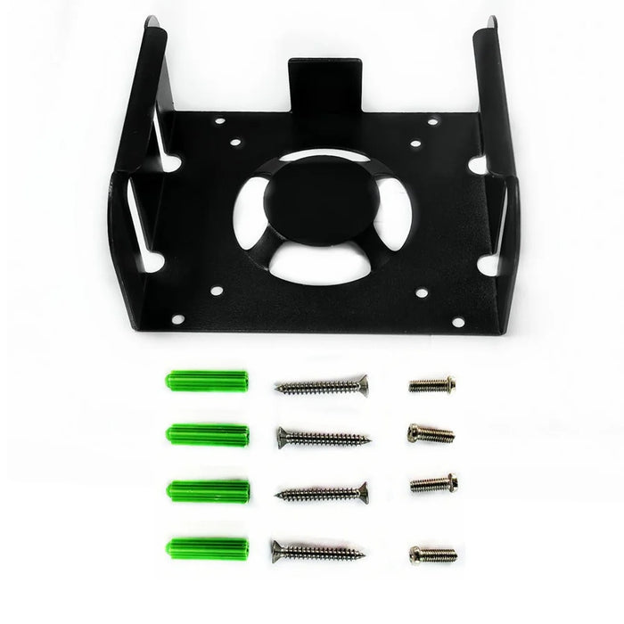 Wall Mount Bracket for Mac mini (2024) (M4 / M4 Pro) Metal Desktop Stand Under Desk Mount Holder - Black - 1