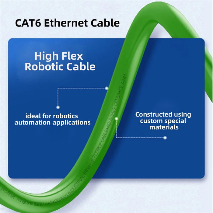 UT-006-3.0M RJ45 Cat 6 Network LAN High Flex Wire Ethernet Cable 26 AWG 1000Mbps Router Automation Patch Cord (Assembled and Shielded) - 2