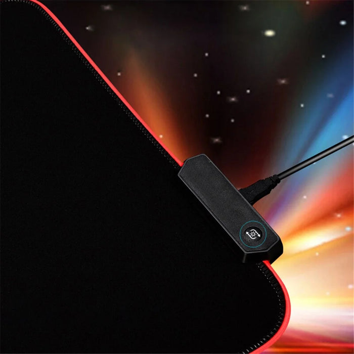 350x250x3mm RGB Gaming Mouse Pad USB Colorful LED Light Cool Mouse Mat - 2