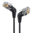 CABLECREATION CL0370 1m Cat6A Patch Ethernet Cable Rotation Head RJ45 Connection Line for Computer Networking - 1
