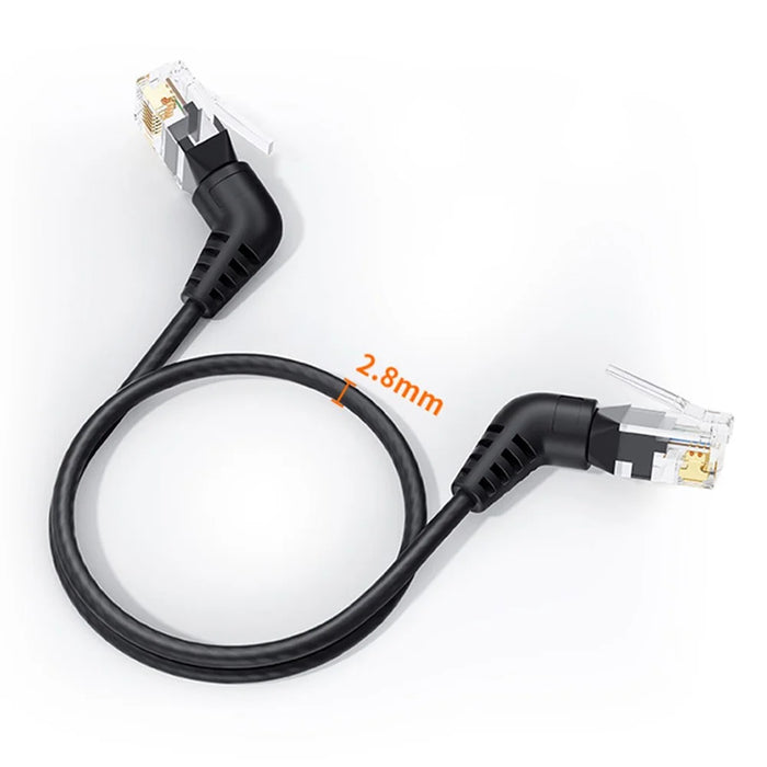 CABLECREATION CL0370 1m Cat6A Patch Ethernet Cable Rotation Head RJ45 Connection Line for Computer Networking - 4