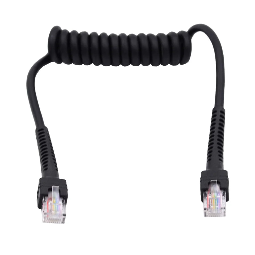 UT-019-1.0M RJ45 Male to Cat6 Male 8P8C UTP Stretch Coiled Cable LAN Ethernet Network Patch Cord 100cm - 1