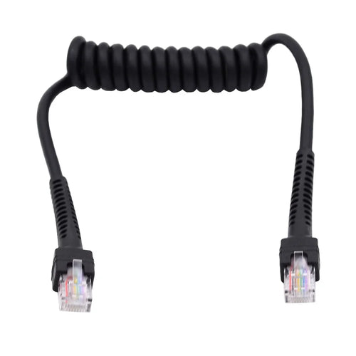 UT-019-1.0M RJ45 Male to Cat6 Male 8P8C UTP Stretch Coiled Cable LAN Ethernet Network Patch Cord 100cm - 1