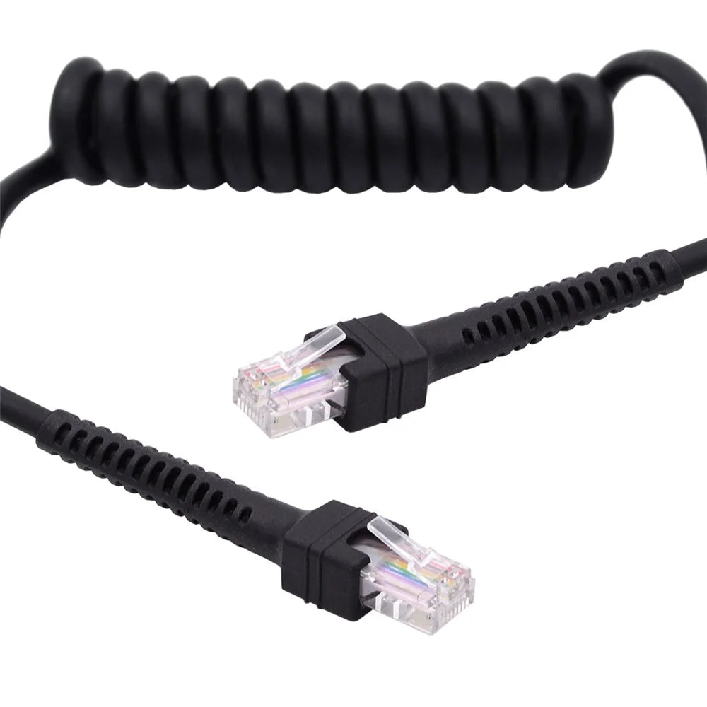UT-019-1.0M RJ45 Male to Cat6 Male 8P8C UTP Stretch Coiled Cable LAN Ethernet Network Patch Cord 100cm - 3