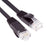UT-020-0.2M Ultra Slim Flat Ethernet Cable UTP Cat 6 RJ45 Network Cable Twisted Pair Patch Cord - Black - 1