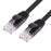 UT-020-0.2M Ultra Slim Flat Ethernet Cable UTP Cat 6 RJ45 Network Cable Twisted Pair Patch Cord - Black - 2