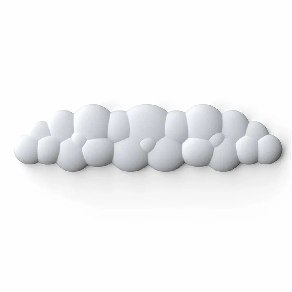Memory Foam Keyboard Wrist Rest Pad Cloud Shape Anti-slip Wrist Support Pad - White - 1