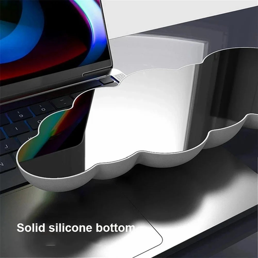 Memory Foam Keyboard Wrist Rest Pad Cloud Shape Anti-slip Wrist Support Pad - White - 4