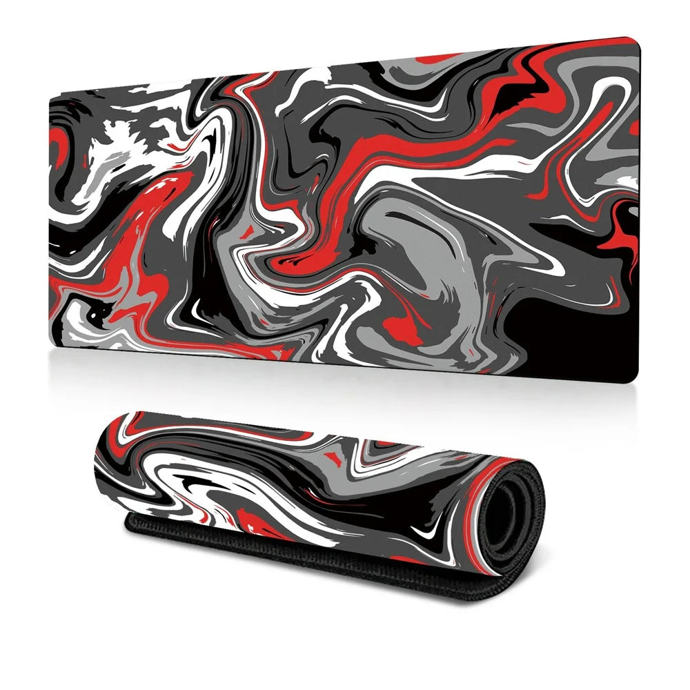 400*900*3mm Abstract Pattern Large Mouse Pad Rubber Desktop Mat - Pattern-1 - 1