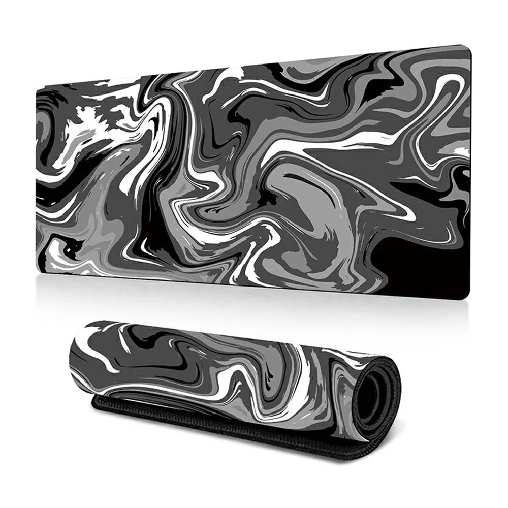 400*900*2mm Abstract Fluid Pattern Large Mouse Pad Rubber Desktop Mat - Pattern-2 - 1