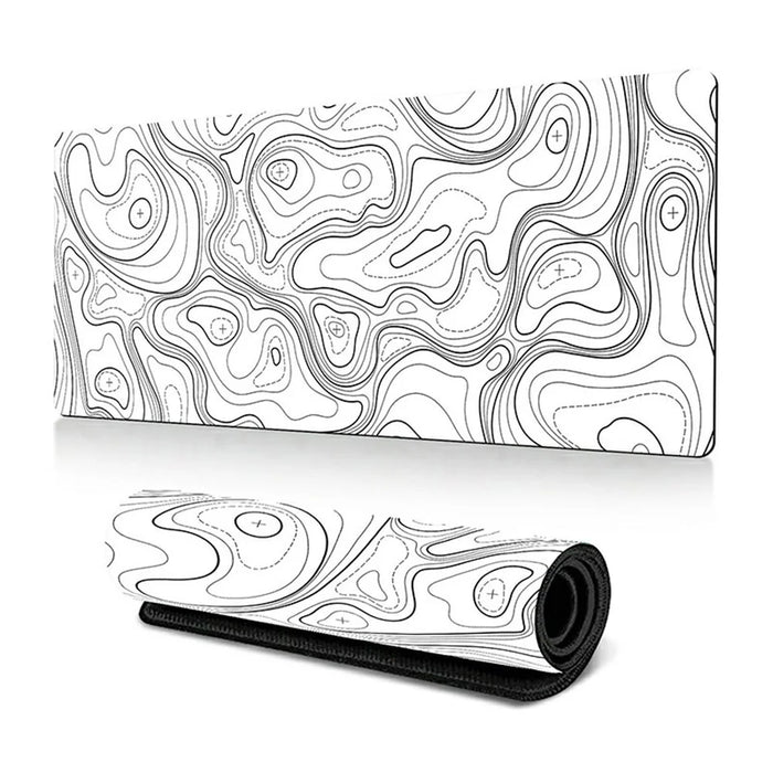 400*900*2mm Abstract Pattern Large Mouse Pad Rubber Computer Desktop Mat - Line-21 - 1