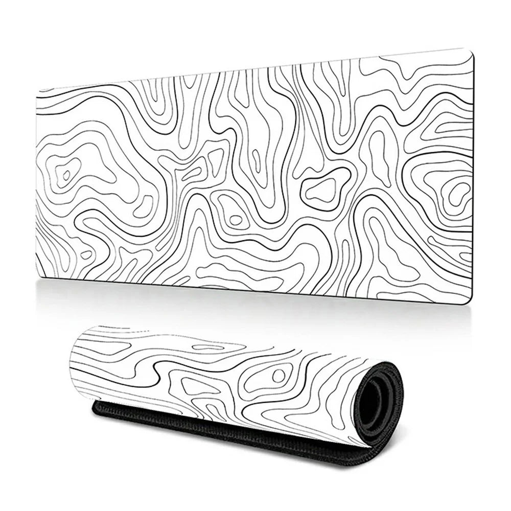400*900*3mm Abstract Pattern Large Mouse Pad Thermal Transfer Printing Desktop Mat - Line-1 - 1