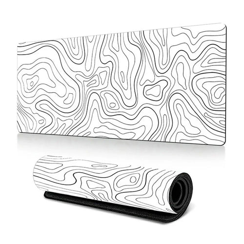 400*900*3mm Abstract Pattern Large Mouse Pad Thermal Transfer Printing Desktop Mat - Line-1 - 1