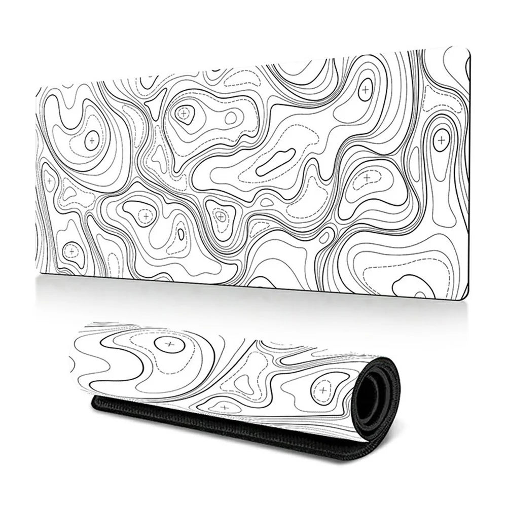 400*900*3mm Large Mouse Pad Thermal Transfer Printing Abstract Pattern Desktop Mat - Line-21 - 1