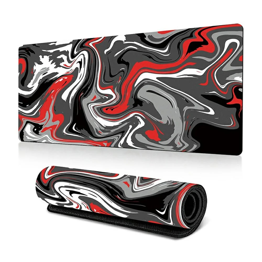 300 x 700 x 2mm Abstract Fluid Design Mouse Pad Non-Slip Rubber Mouse Mat - Style A - 1