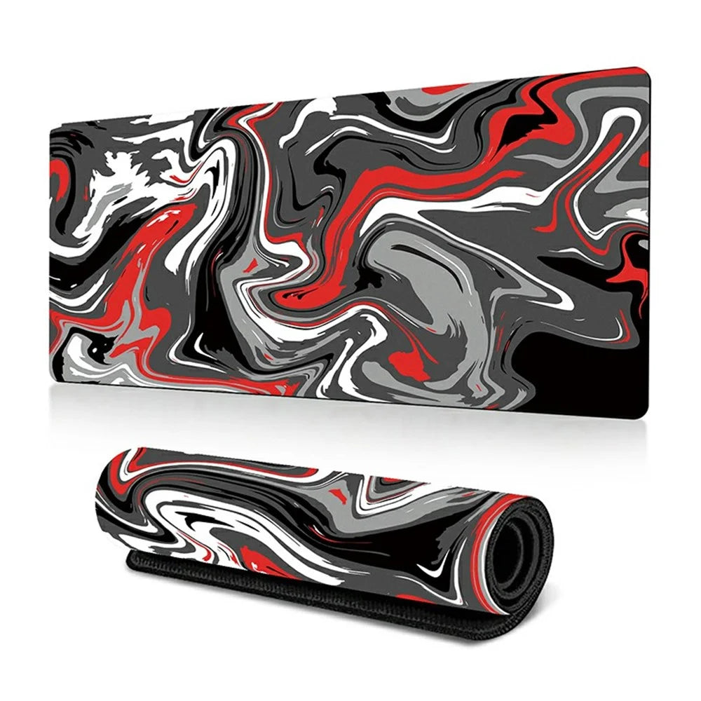 300 x 600 x 2mm Abstract Fluid Pattern Mouse Pad Desk Large Mouse Mat - Style A - 1