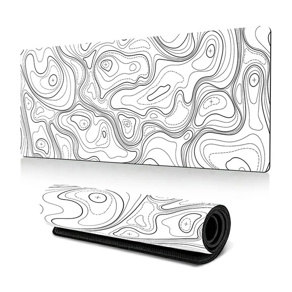 300 x 600 x 3mm Abstract Pattern Rubber Mouse Pad Non-Slip Large Mouse Mat - Style A - 1