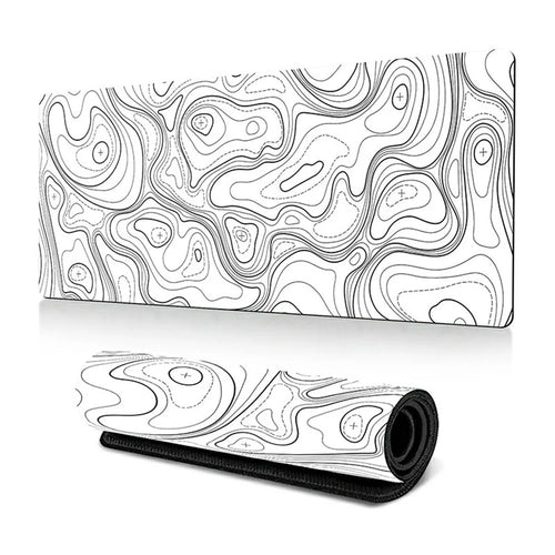 300 x 600 x 3mm Abstract Pattern Rubber Mouse Pad Non-Slip Large Mouse Mat - Style A - 1