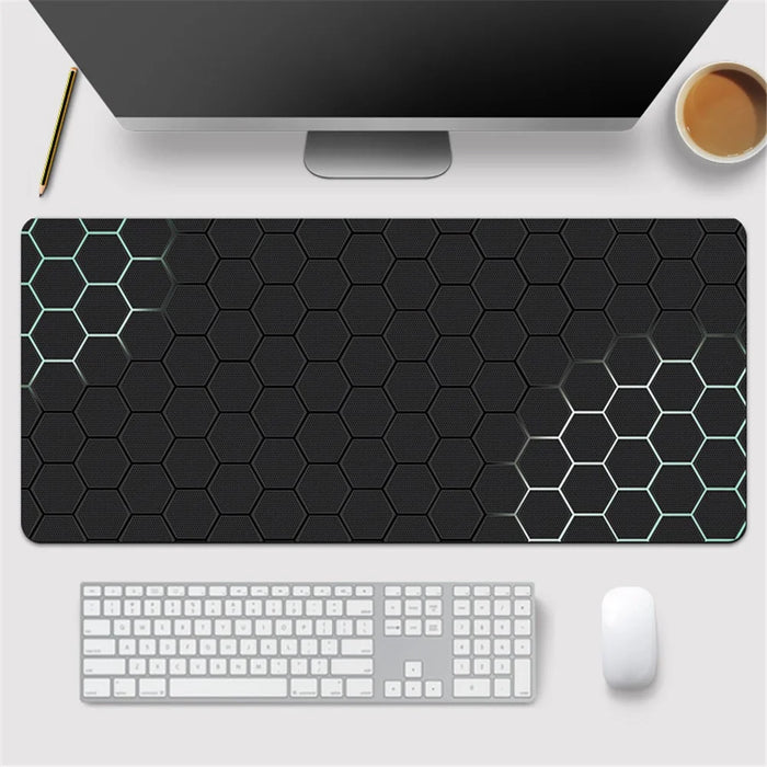 300x800x3mm Honeycomb Pattern Gaming Mouse Pad Rubber Anti-skid Desktop Mat - Style 1 - 2