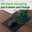 Foldable PU Leather Laptop Mouse Pad 15W Wireless Phone Charger with Pen Holder - 4