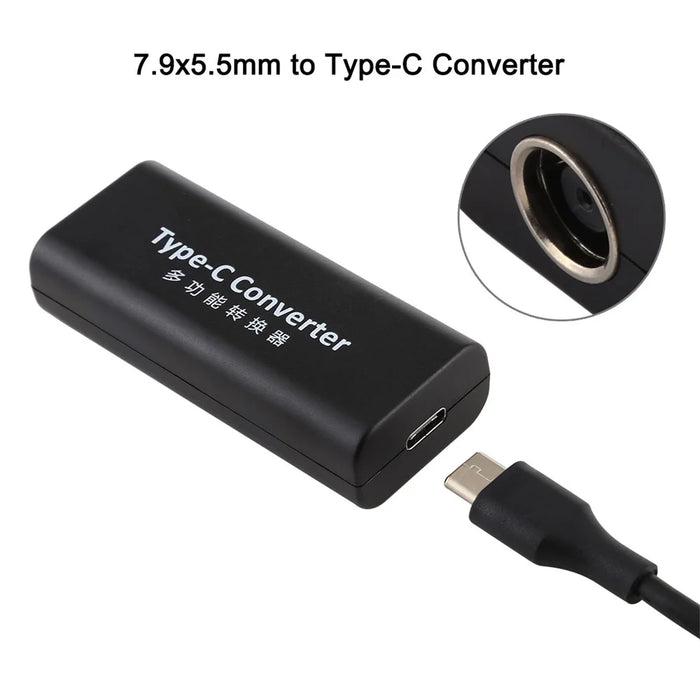 7.9x5.5mm Female to Type-C Female Converter + 15cm Type-C Cable - 4