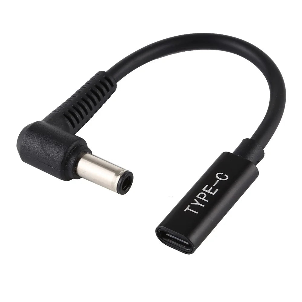 DP 6.0 x 0.6mm to Type-C Female Power Charging Cable for Laptop - 1