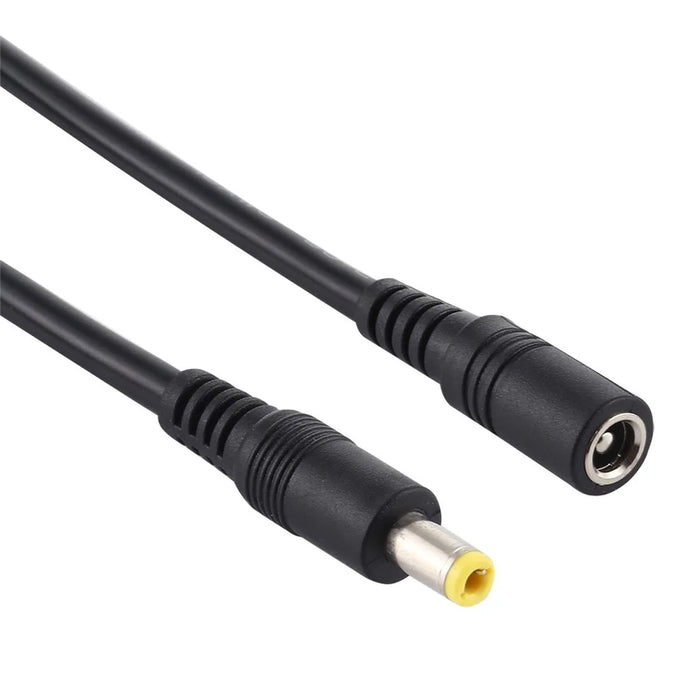 3m 8A DC Power Plug 5.5 x 2.5mm Female To Male Adapter Cable - Black - 2