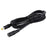 3m 8A DC Power Plug 5.5 x 2.5mm Female To Male Adapter Cable - Black - 3