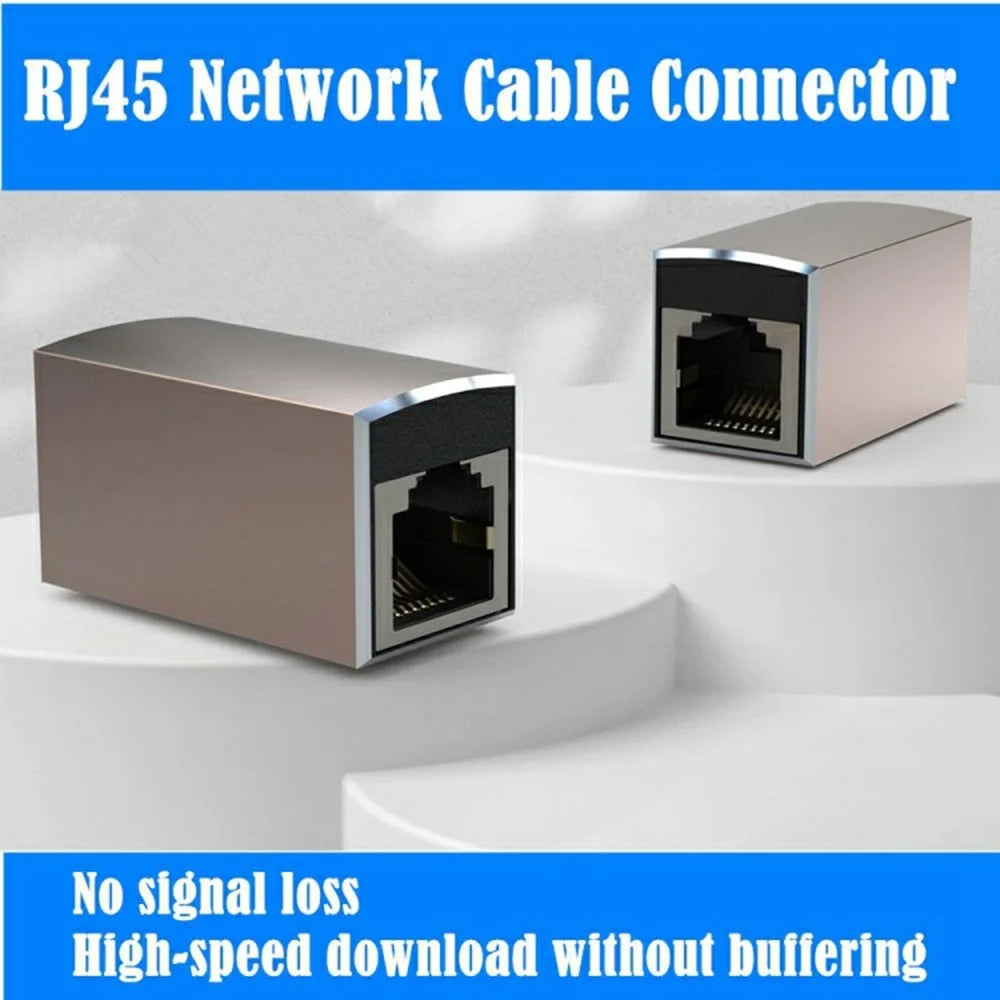 10Gbps RJ45 Female to Female Ethernet Cable Extension Network Adapter Compatible with Cat8 / Cat7 / Cat6 / Cat5 - 3