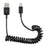 Type-C Male To USB Male Extender Adapter Spring Computer Phone Charging Cable - 1