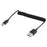 Type-C Male To USB Male Extender Adapter Spring Computer Phone Charging Cable - 3