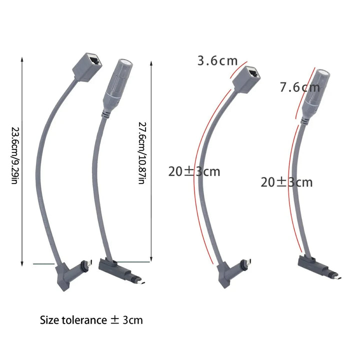 2Pcs For Starlink V2 Cable SPX to RJ45 Adapter Ethernet Cable Converter CAT5E 26AWGx4P+D Connector - 5