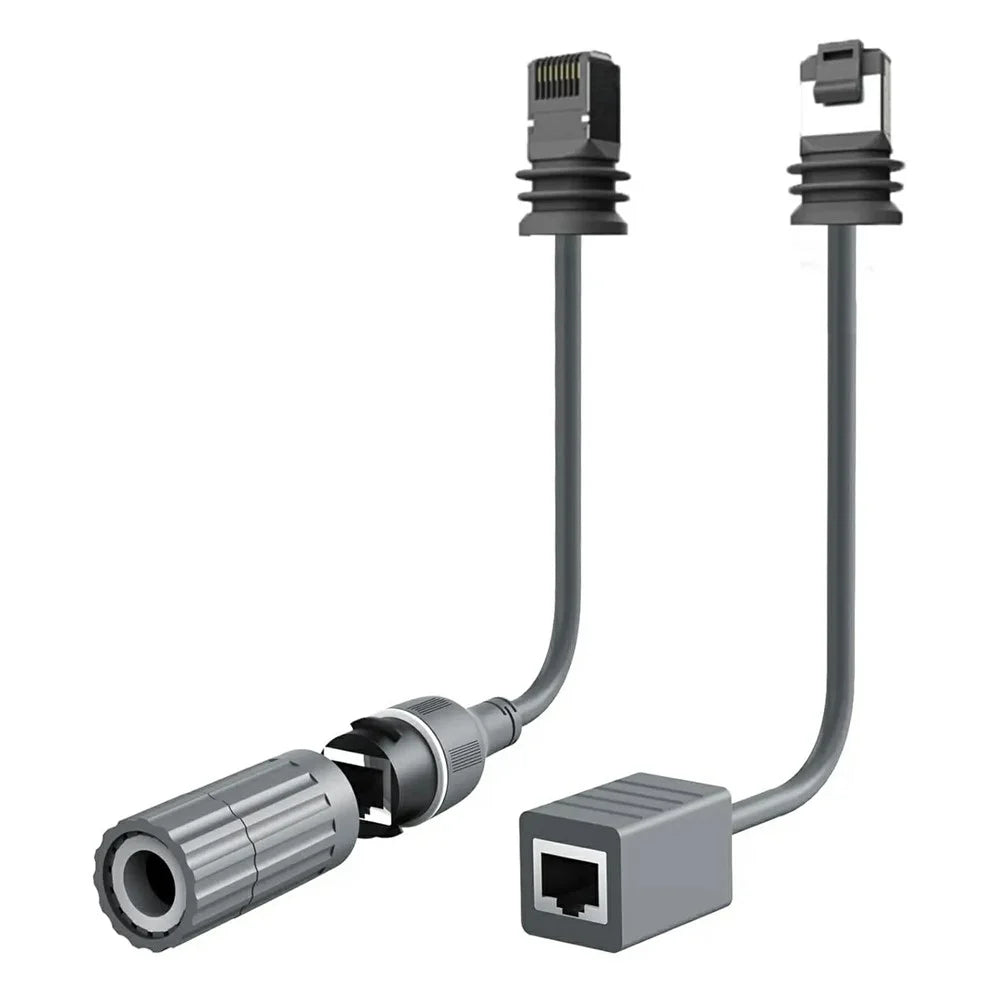 2Pcs Starlink Gen3 V3 Rectangular Satellite Ethernet Cable Adapter 1000Mbps RJ45 Converter - 1